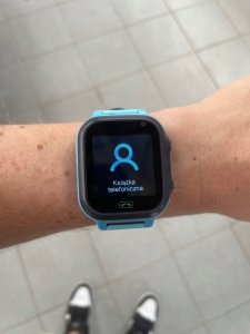 SMARTWATCH DLA DZIECI ZEGAREK SIM LBS LED POLSKI ZEGAREK DZIECKA NIEBIESKI 7