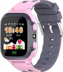 SMARTWATCH DLA DZIECI ZEGAREK SIM LBS LED POLSKI ZEGAREK DZIECKA RÓŻOWY 1