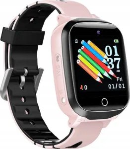 SMARTWATCH DLA DZIECI ZEGAREK SIM POLSKI DZIECKA RÓŻOWY TELEFON APARAT GRY 3