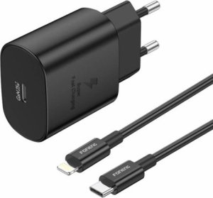 Ładowarka Foneng Ładowarka sieciowa Foneng EU51 USB-C 25W + kabel USB-C - Lightning (czarna) 1