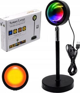 Lampka biurkowa Sunpro24 Lampka Led Sunset Zachód Słońca 4 Różne Kolory Usb 1
