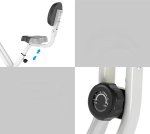 Rower stacjonarny Pako Rower Stacjonarny Składany Magnetyczny Czarno-Szary PAKO A90-192GY 7