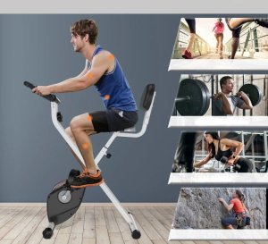 Rower stacjonarny Pako Rower Stacjonarny Składany Magnetyczny Czarno-Szary PAKO A90-192GY 9