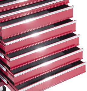 Wózek narzędziowy Pako Wózek Narzędziowy 16 Szuflad 61,5 x 33 x 113 cm - Czerwony 9