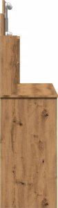 vidaXL Toaletka z oświetleniem LED, dąb artisan, 96x40x142 cm 8