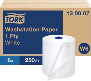 Tork Tork - Czyściwo papierowe z celulozy, 1-warstwa, 250 m, W6 - 6 rolek 1