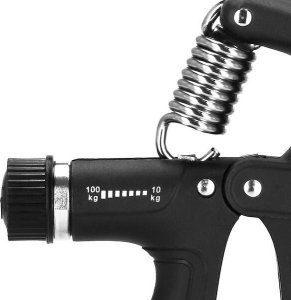 Springos Ściskacz do rąk regulowany opór 10-100 kg, do ćwiczeń dłoni, z licznikiem UNIWERSALNY 4