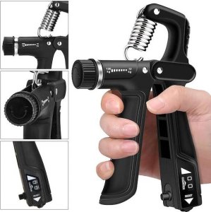 Springos Ściskacz do rąk regulowany opór 10-100 kg, do ćwiczeń dłoni, z licznikiem UNIWERSALNY 5