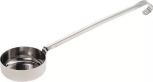 GI.METAL Stainless steel flat bottom dose ladle. 170 gr capacity 2