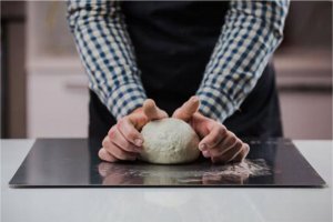 Deska do krojenia GI.METAL Gi.Metal Pastry board / cutting board of stainless steel 50x50cm with non-slip an 2