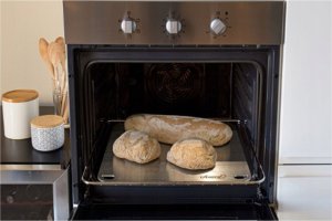 GI.METAL Gi.Metal Cooking plate to cook pizza at home, 40x35 cm, stainless steel 4mm 2