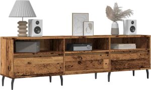 vidaXL Szafka pod TV, stare drewno, 150x30x44,5 cm 3