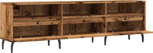 vidaXL Szafka pod TV, stare drewno, 150x30x44,5 cm 5