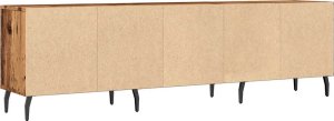 vidaXL Szafka pod TV, stare drewno, 150x30x44,5 cm 7