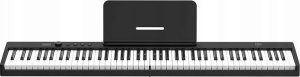 V-Tone PFP pianino cyfrowe przenośne składane niebieskie 88 klawiszy pulpit do nut pokrowiec USB-C 2