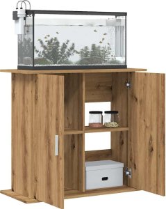 vidaXL vidaXL Szafka pod akwarium, dąb artisan, 81x36x73 cm 3