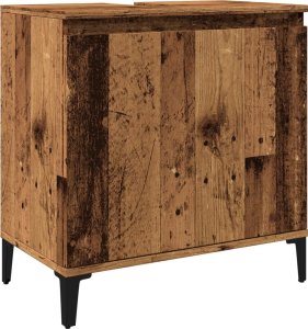 vidaXL vidaXL Szafka pod umywalkę, stare drewno, 58x33x60 cm 2