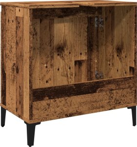 vidaXL vidaXL Szafka pod umywalkę, stare drewno, 58x33x60 cm 7