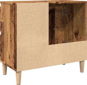 vidaXL vidaXL Szafka pod umywalkę, stare drewno, 65x33x60 cm 7