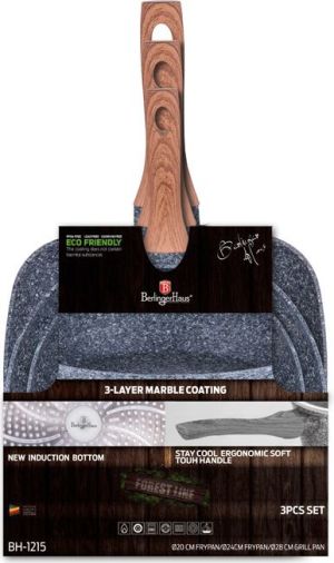 Patelnia Berlinger Haus zestaw Forest 20 24 28cm 3szt. 2