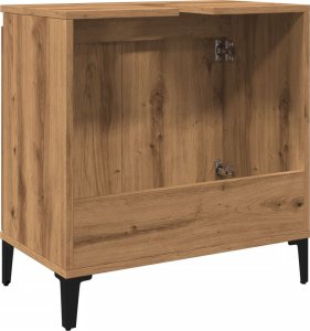 vidaXL Szafka pod umywalkę, dąb artisan, 58x33x60 cm 7