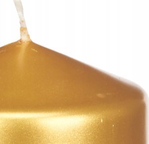 Acorde Świeca walec LUNAR złota, Ø 7 cm 2