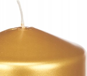 Acorde Świeca walec LUNAR złota, Ø 7 cm 2