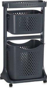 Kipit Plastikowy regał do garderoby z 2 koszami COMFY PLACES, 44 x 33 x 81 cm 1