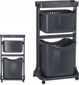 Kipit Plastikowy regał do garderoby z 2 koszami COMFY PLACES, 44 x 33 x 81 cm 2