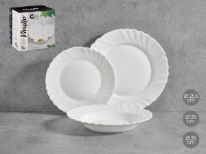 Vivalto Zestaw obiadowy dla 6 osób OPAL, 18 elementów 2