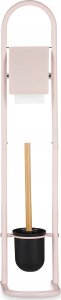 Berilo Metalowy stojak na papier toaletowy i szczotkę FRESHY z bambusowymi elementami 2