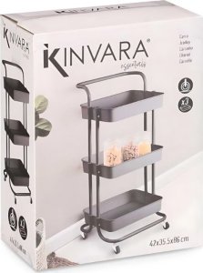 Kinvara Regał na kółkach ESSENTIALS, 42 x 35,5 x 86 cm 2