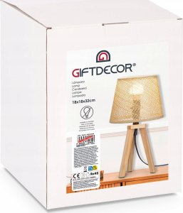 Lampa stołowa Giftdecor Lampka nocna boho NATURAL* 32 cm 4
