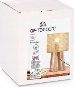 Lampa stołowa Giftdecor Lampka nocna boho NATURAL* 36 cm 4