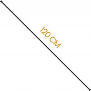 Wąż prysznicowy VERGIONIC Wąż prysznicowy czarny 120cm stożkowy do wanny natryskowy giętki wytrzymały 5