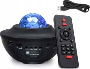 LeanToys Projektor Gwiazd Lampka Led Głośnik Bluetooth Pilot LEAN Toys 2