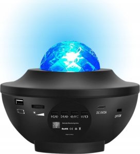 LeanToys Projektor Gwiazd Lampka Led Głośnik Bluetooth Pilot LEAN Toys 3