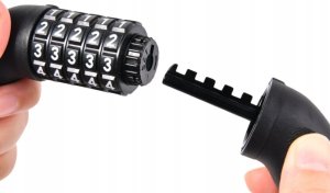 LeanToys Blokada Zapięcie Na Rower Zamek Szyfrowy Kod Numeryczny LEAN Toys 3