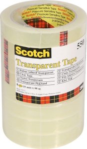 Scotch Taśma biurowa Scotch 550 19mm/66m transparentna (8) 1