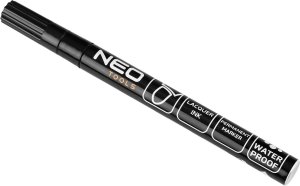 Neo Marker budowlany, czarny, permanentny, wodoodporny, lakierowy, aluminiowy, 4 szt 4