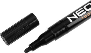 Neo Marker budowlany, czarny, permanentny, wodoodporny, lakierowy, aluminiowy, 4 szt 5
