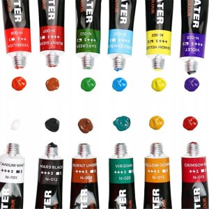 LeanToys Zestaw Farb Akrylowych W Tubce 24 Kolory 2