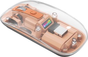 Mysz Marvo Mysz bezprzewodowa, Marvo PRISM B10 Orange, pomarańczowa, optyczna, 1600DPI 2