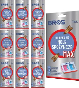 Bros BROS - pułapka na mole spożywcze MAX - na samce i samice - 10 szt. 2