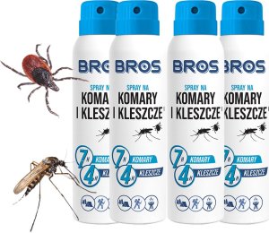 Bros BROS - spray na komary i kleszcze 90ml - 4 szt. 1