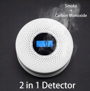 Czujnik detektor czadu i dymu tlenku węgla CO lcd | Bezpieczne zakupy! Szybka wysyłka! oryginalne, zaplombowane pudełko! 2