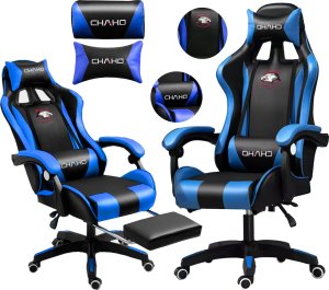Fotel Pako Fotel Gamingowy Czarno-Niebieski PAKO MAT-T-052 2
