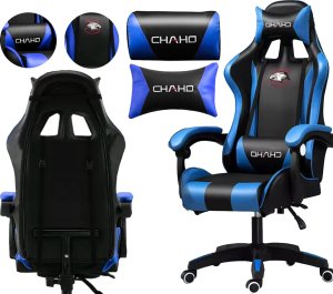 Fotel Pako Fotel Gamingowy Czarno-Niebieski PAKO MAT-T-052 4