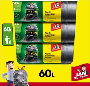 JAN Niezbędny Worki na odpady domowe 60L 50szt. (5900536104331) 5