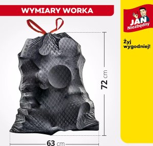 JAN Niezbędny Worki na odpady domowe 60L 50szt. (5900536104331) 7